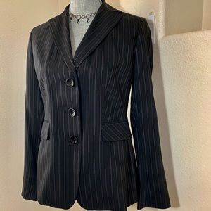 Ann Taylor Womens Career Blazer Stripe Size 2